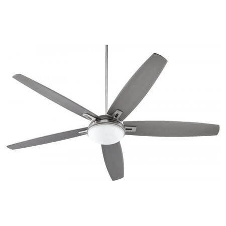 Quorum Vector 72In. 5Bld Fan Satin Nickel 81725-65
